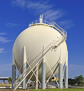 tanques de almacenamiento de forma esferica