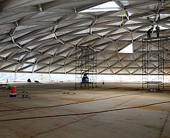 Geodesic dome roof repair