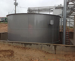 Tanque de almacenamiento de agua residual en Pendergrass, GA