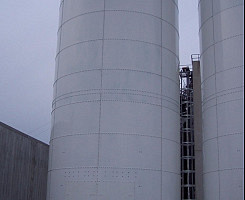 Construcción de silo de almacenamiento de Sémola de Maíz en Marion, IN