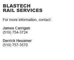 Blastech Rail Services Contacts