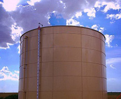 Fabricación de tanque de almacenamiento para agua potable en Satanta, KS
