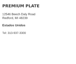Premium Plate Redford
