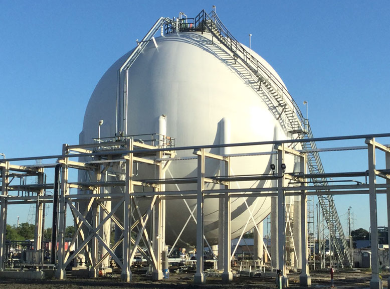 Butene-1 Storage Sphere in Baytown, TX